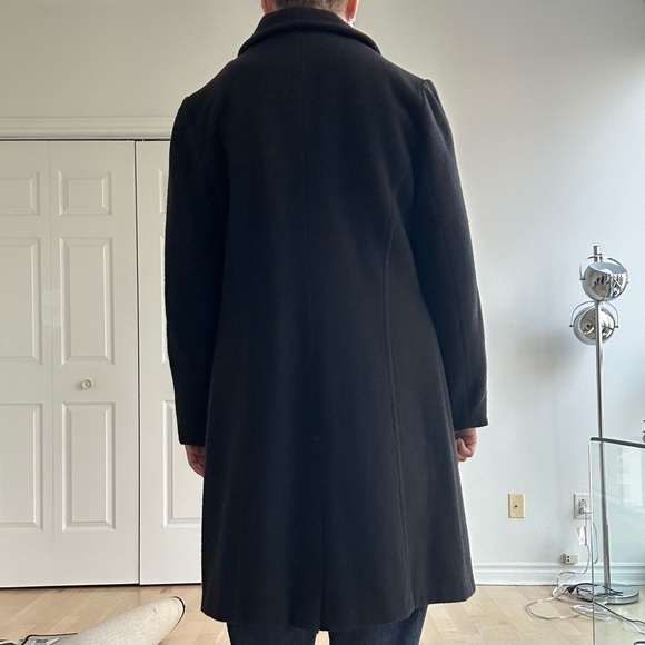REITMANS BLACK WOOL COAT - Picture 2 of 5